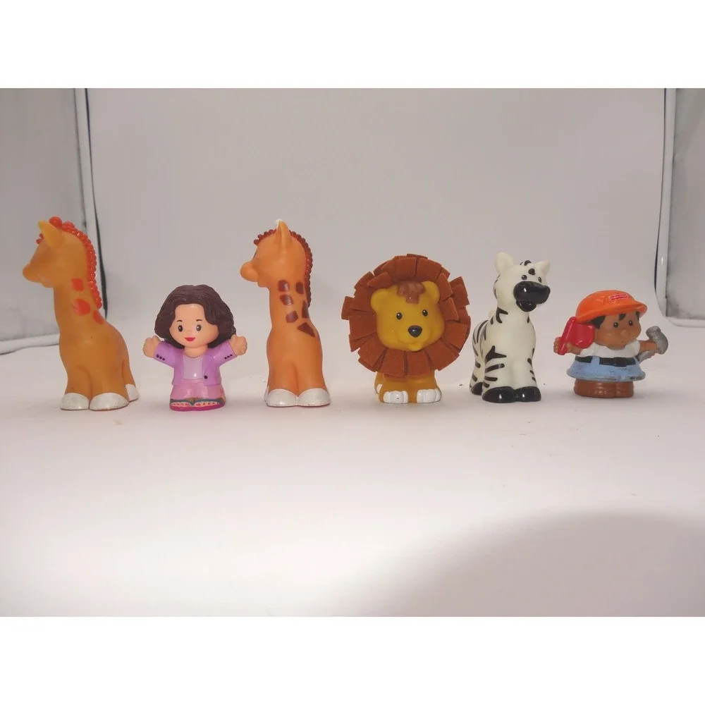 Fisher Price Little People Pink Musical Zoo Train and Musical Safari Train Set